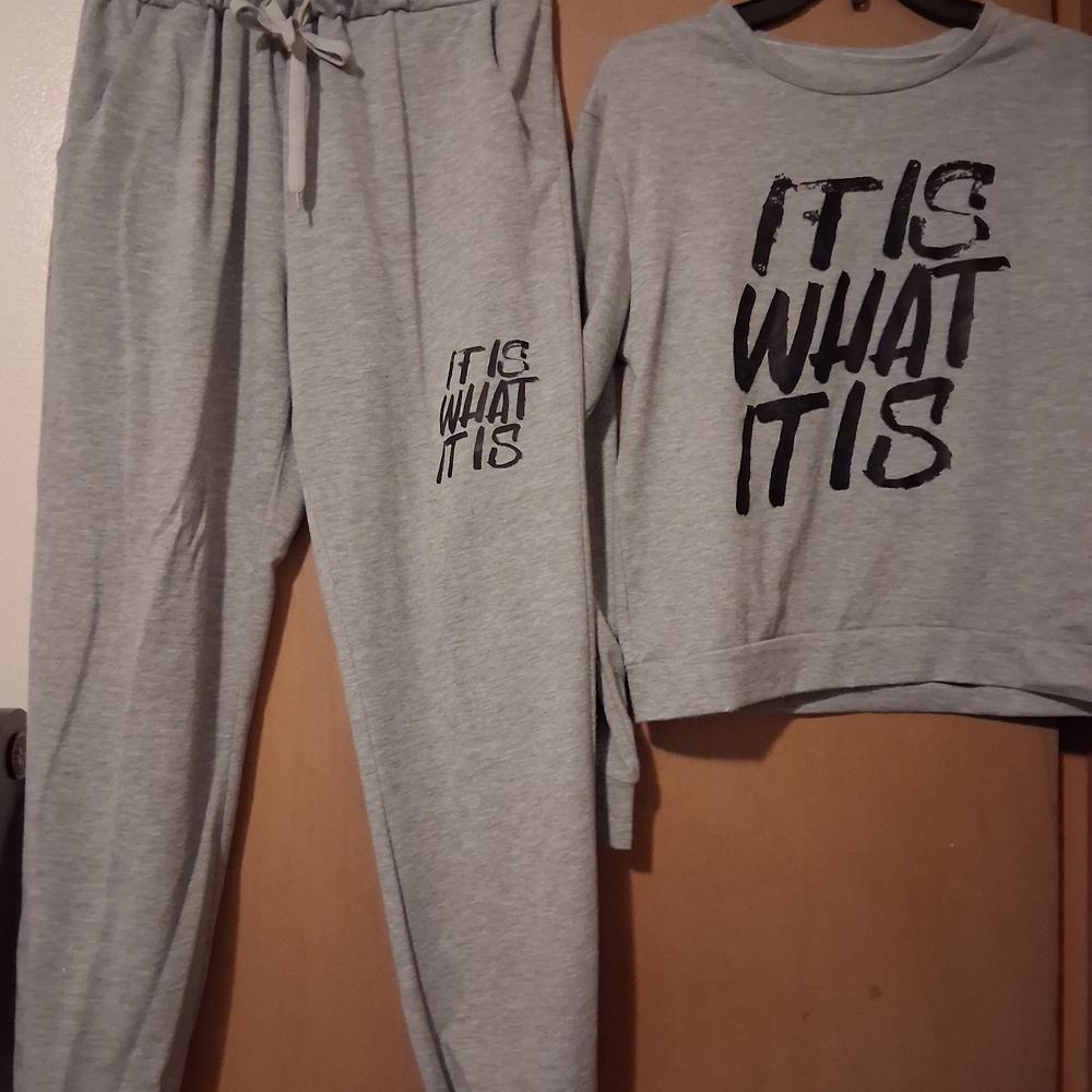 Gray Sweatshirt and Joggers